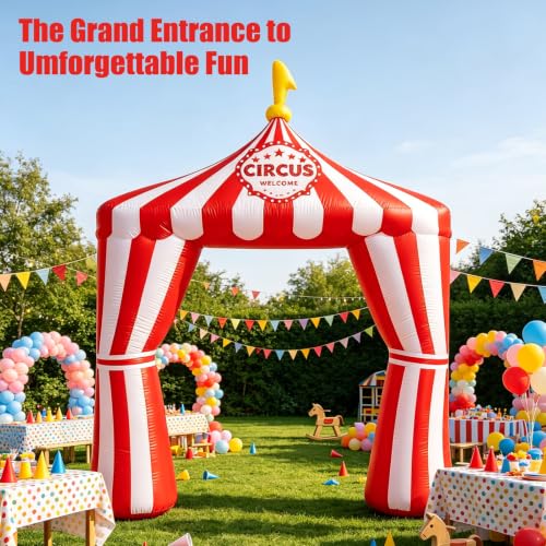 10ft Inflatable Circus Arch Entrance for Carnival & Party Decor