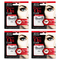 Self-Adhesive False Eyelashes Wispies 4 Pack - Natural Look & Glamour