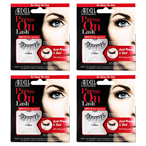 Self-Adhesive False Eyelashes Wispies 4 Pack - Natural Look & Glamour