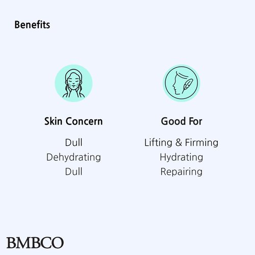 BMBCO Collagen Booster Ampoule Sheet Mask, Skin Lifting Wolume Up, Deep Hydating with Hyauronic Acid, Glacier Water, Redness Remover, 5 Sheets in 1 Pack