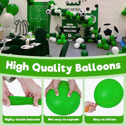 Green Latex Balloons Set - 100pcs 12 Inch Party Decorations for Weddings, Birthdays & Holidays