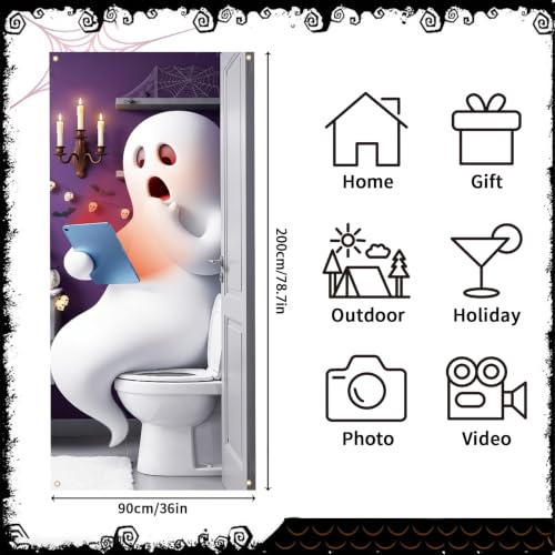 Halloween Ghost Door Cover Movie Night Variation of THIS listing