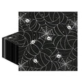 Halloween Spider Web Disposable Napkins - Black 50 Pcs Halloween Party Supplies