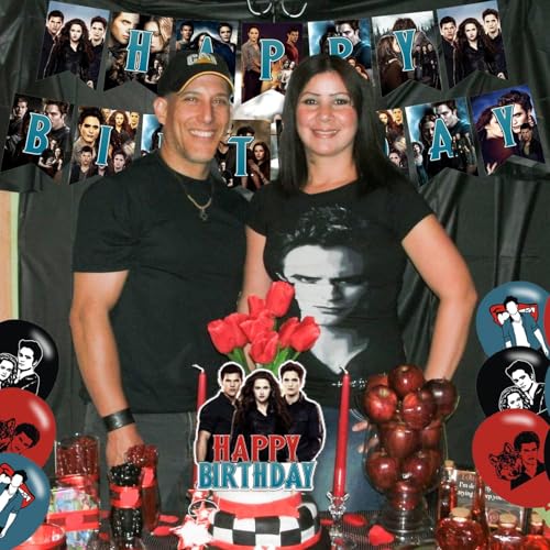 Vampire Birthday Party Supplies Balloons Cupcake & Cake Toppers Set