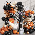 Halloween Balloon Arch Kit - Orange, Black, White & Beige Variations for Party Decorations