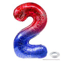 40 Inch Giant Spider Web Number Foil Balloon for Birthday Party Decorations