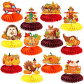 Fall Honeycomb Centerpieces 12pcs for Thanksgiving Party Table Décor - Variation of Fall