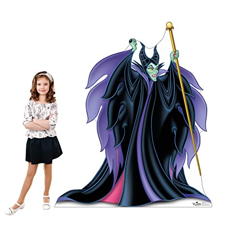 Maleficent Cardboard Cutout - Villains Standee, 54 x 64 Inches, Reusable Party Decor