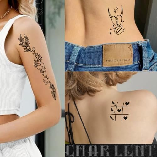 56 Sheets Waterproof Temporary Tattoos for Adults - Realistic & Easy to Remove