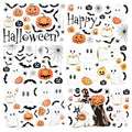 Halloween Window Clings 137 Pcs Ghost Pumpkin Bat Black Cat Static Stickers