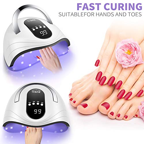 Sunrich UV Gel Nail Lamp 120W LED Nail Dryer - White