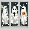 Halloween Ghost Window Clings - Large Ghost Stickers for Windows, Mirrors & Decor - 3 Sheets, Indoor & Outdoor Use