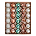 Green Copper Gold Christmas Tree Ornaments Set - 30 Mini 2.36 Inch Holiday Decor