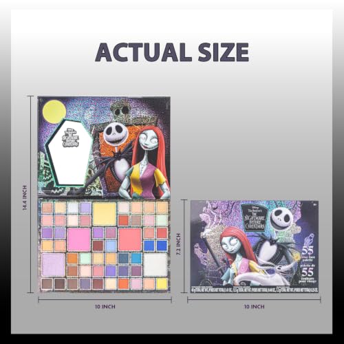 Nightmare Before Christmas Eyeshadow Palette - Multicolor, 50 Shades for Teens & Adults
