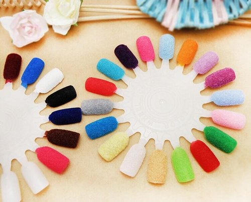 12Colors Flocking Velvet Powder for Candy Manicure,DIY Nail Art,Craft Glitter,Christmas Decorations&Festive Crafts(Fuzzy Nylon Villus Fiber) (12Color'SET)