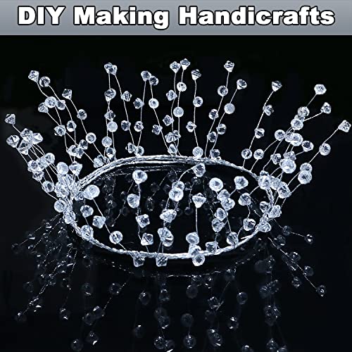 Christmas Garland 20 FT Crystal Diamond Ice Wire with Variations - Indoor Holiday Decor