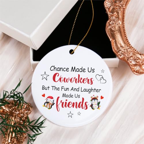 Chance Made Us Coworkers Christmas Ornament - Inspirational Holiday Keepsake