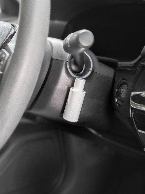 CarChap Lip Balm Holder - Original Mess-Free Car Lip Gloss Organizer | USA Made, Patent Pending, White