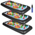 Black Inflatable Serving Bar Cooler - 52 Inch Party Drink Cooler Set (3pcs) & Pump