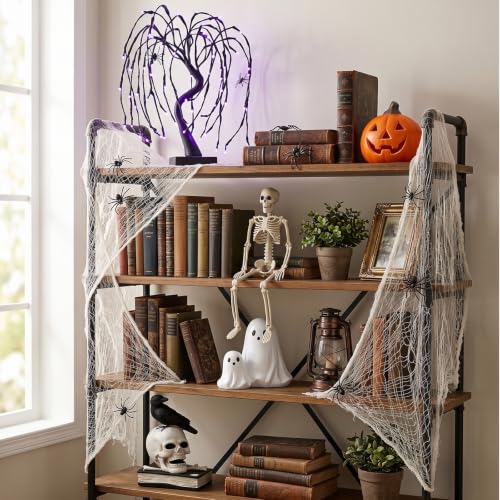 Halloween Mantle Decorations Set - 34 Pieces Haunted Fireplace & Tabletop Decor