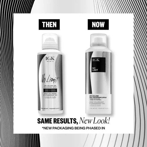 IGK No Limit Volumizing Spray - Root Lift & Full-Body Hair Spray for Lasting Volume & Shine