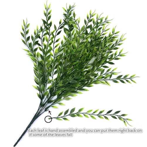 Artificial Weeping Willow Vines - 8 Pcs Faux Hanging Plants for Indoor Outdoor Decor