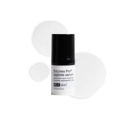 PCA SKIN ExLinea Pro Peptide Serum for Face, Peptide Complex, Helps Lift, Tighten, and Firm Skin and Reduces Wrinkle Depths, Hydrating Anti Aging for Women Trial Size, 0.17 oz
