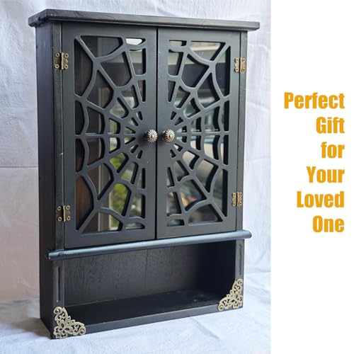 Gothic Floating Shelf - Dark Academia Witchy Wall Decor for Bedroom & Halloween