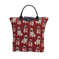 Pug Signare Reusable Foldable Tote Bag Eco-Friendly Grocery Shopping Bag