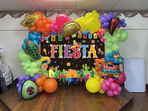 Mexican Fiesta Banner Backdrop 10x8FT - Party Decorations Background