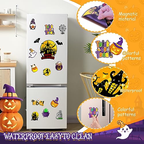 Halloween Refrigerator Magnets 20PCS - Pumpkin Ghost Witches Bats Decor - Variation of THIS listing