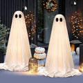 Extra Large Light Up Ghost Halloween Decorations with Scary Sounds - Outdoor Indoor Spooky Set