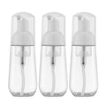 Owlyee 2oz Foam Bottle, Empty Travel Foaming Pump Dispenser for Hand Soap, Lash Cleanser, Shampoo (3PCS, Clear)