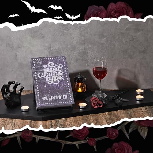 Halloween Coffin Bathtub Tray with Tablet and Wine Holder - Black Wooden Bath Caddy