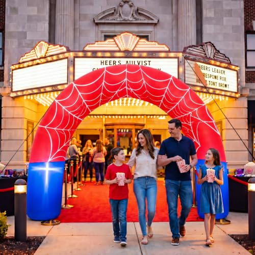 8ft Giant Spider Web Inflatable Arch - Outdoor Yard Decor & Party Entrance - Spider Variation