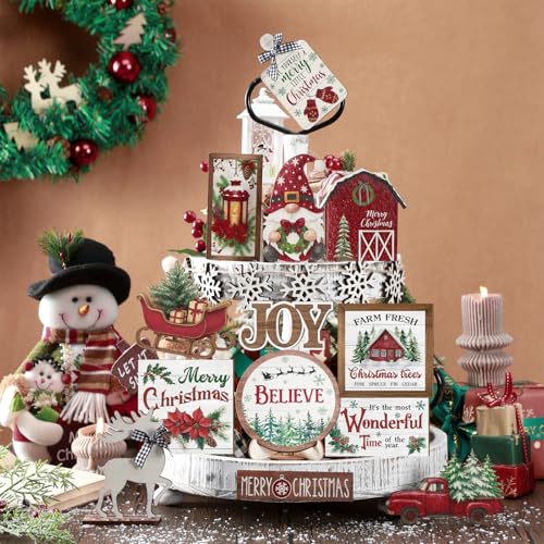 Vercraft Fall Halloween Christmas Tiered Tray Decor Set - Wonderful