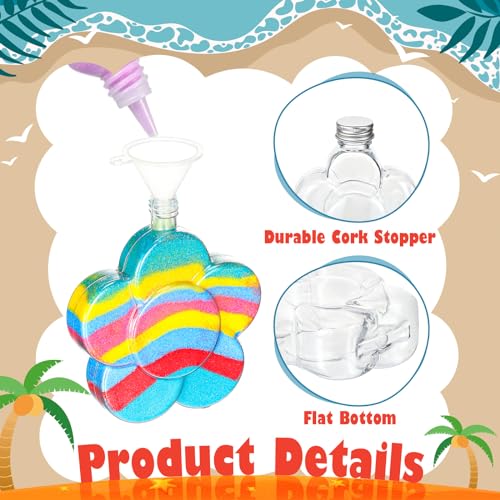 Plastic Sand Art Bottles with Aluminum Caps - 100 Pcs DIY Craft Containers, 10 Shapes - Aluminum Cap Variation