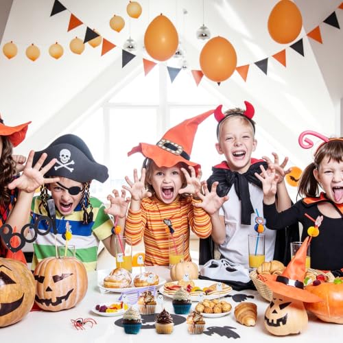 Halloween Ghost Bamboo Cocktail Picks - 100 Pack for Food & Drink Decoration