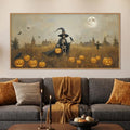 Halloween Ghost Reaper Framed Canvas Wall Art Set - 40x20 Inches - Variation of This Listing