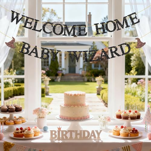 Magical Wizard Baby Shower Banner - Gender Reveal & Party Decor