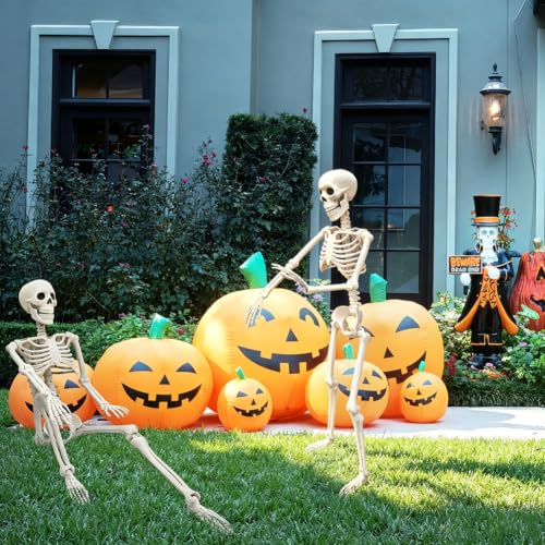 3FT Skeleton Halloween Decorations - Life Size Posable Skeleton with Joints