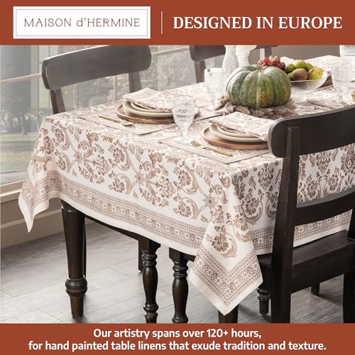 Allure Square Table Cloth 54x54 Inch Reusable Cotton Home Decor