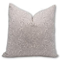 18x18 Handmade Block Print Duck Canvas Throw Pillow Cover for Sofa Couch Bed - Light Black & Beige