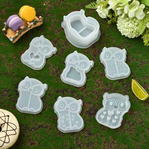 Food-Grade Silicone Owl Molds for Baking and Crafting - 7 Styles Halloween Decor