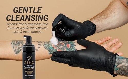 TBNC Tattoo Foaming Soap, Fragrance-free, Antibacterial, with Aloe Vera & Chamomile
