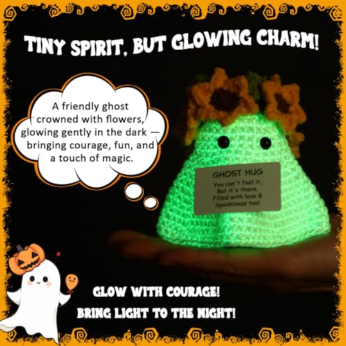 Glow in the Dark Ghost Buddy Halloween Spooky Gift Variation of Ghost
