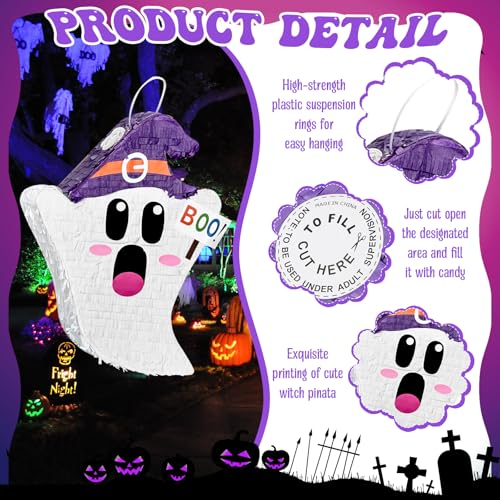 Halloween Ghost Piñata 17.7 x 13.7 x 3 Inch Spooky Party Decoration - Variation of THIS listing