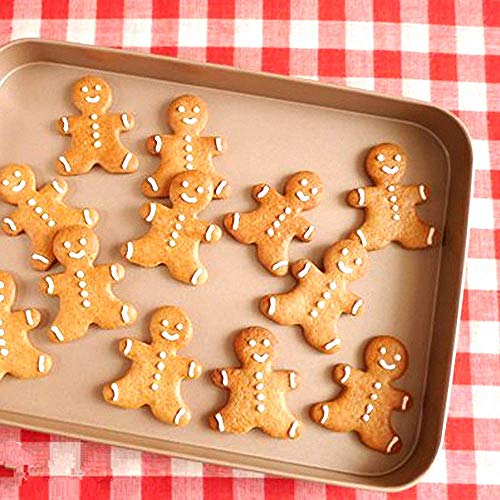 2-Pack Skeleton Cookie Mold with Stamp - Skull & Sugar Skull Cookie Cutter for Halloween and Christmas Baking