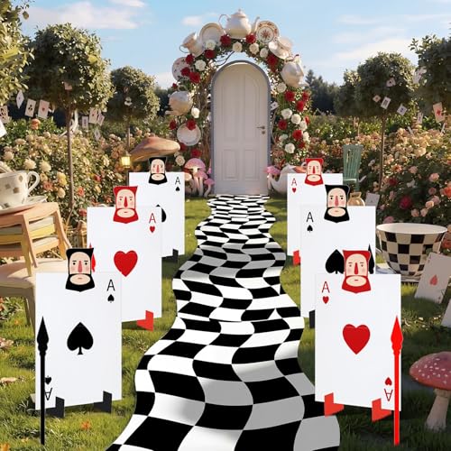 Cinnvoice Wonderland Tea Party Halloween Decorations - 12 Pieces