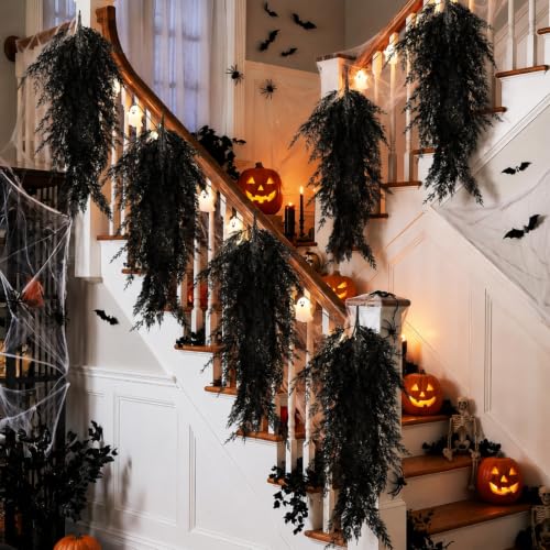 Black Teardrop Swags 4 Pack - Halloween Gothic Outdoor Decor, 32 Inch